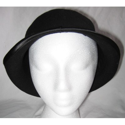 Limited 100% Wool Derby Style 's Black Hat 77.5 Inch RN54874 Made in Italy  eb-45579825